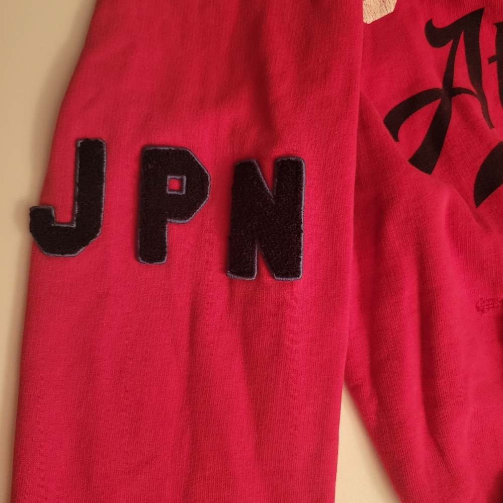 RED SUPERDRY HOODIE SWEATSHIRT - Picture 2 of 2